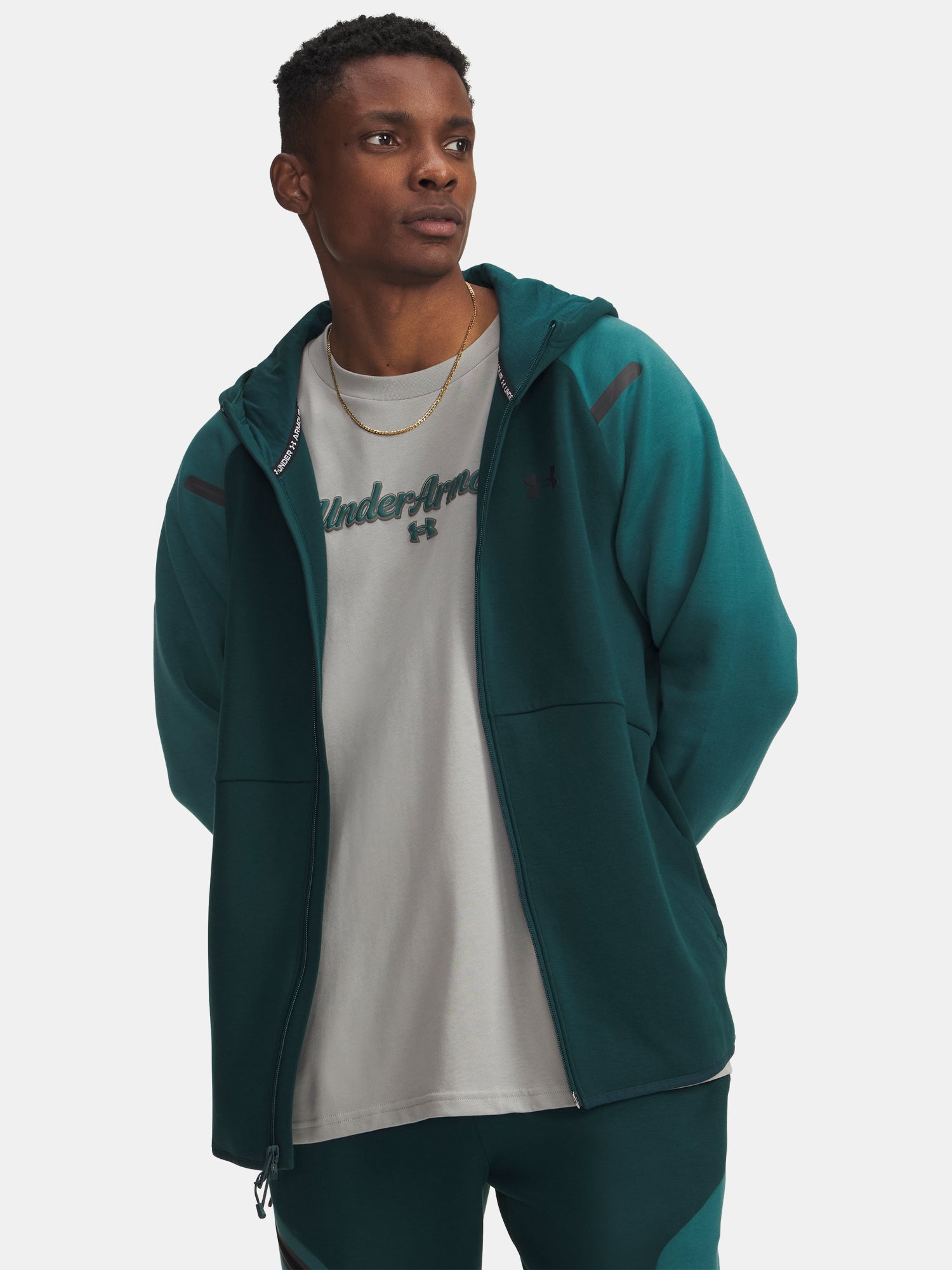 Férfi pulóver Under Armour UA Unstoppable Flc FZ HD EU