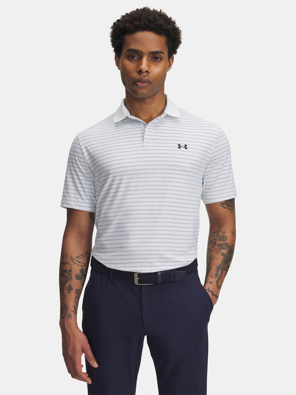 Under Armour Férfi póló UA Drive Chill Printed Polo-WHT Póló
