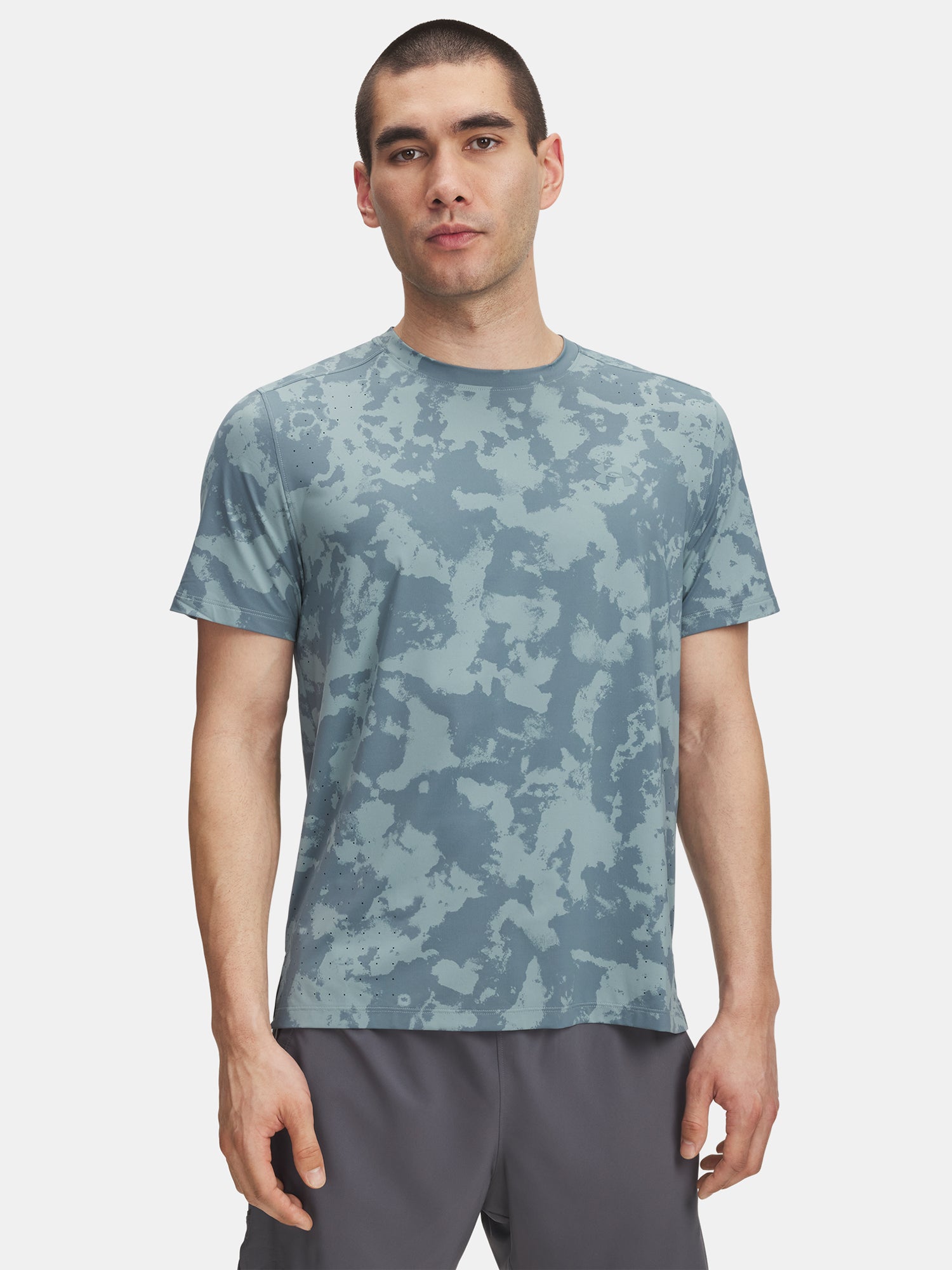 Under Armour Férfi póló UA LAUNCH ELITE PRT SS-GRN Póló