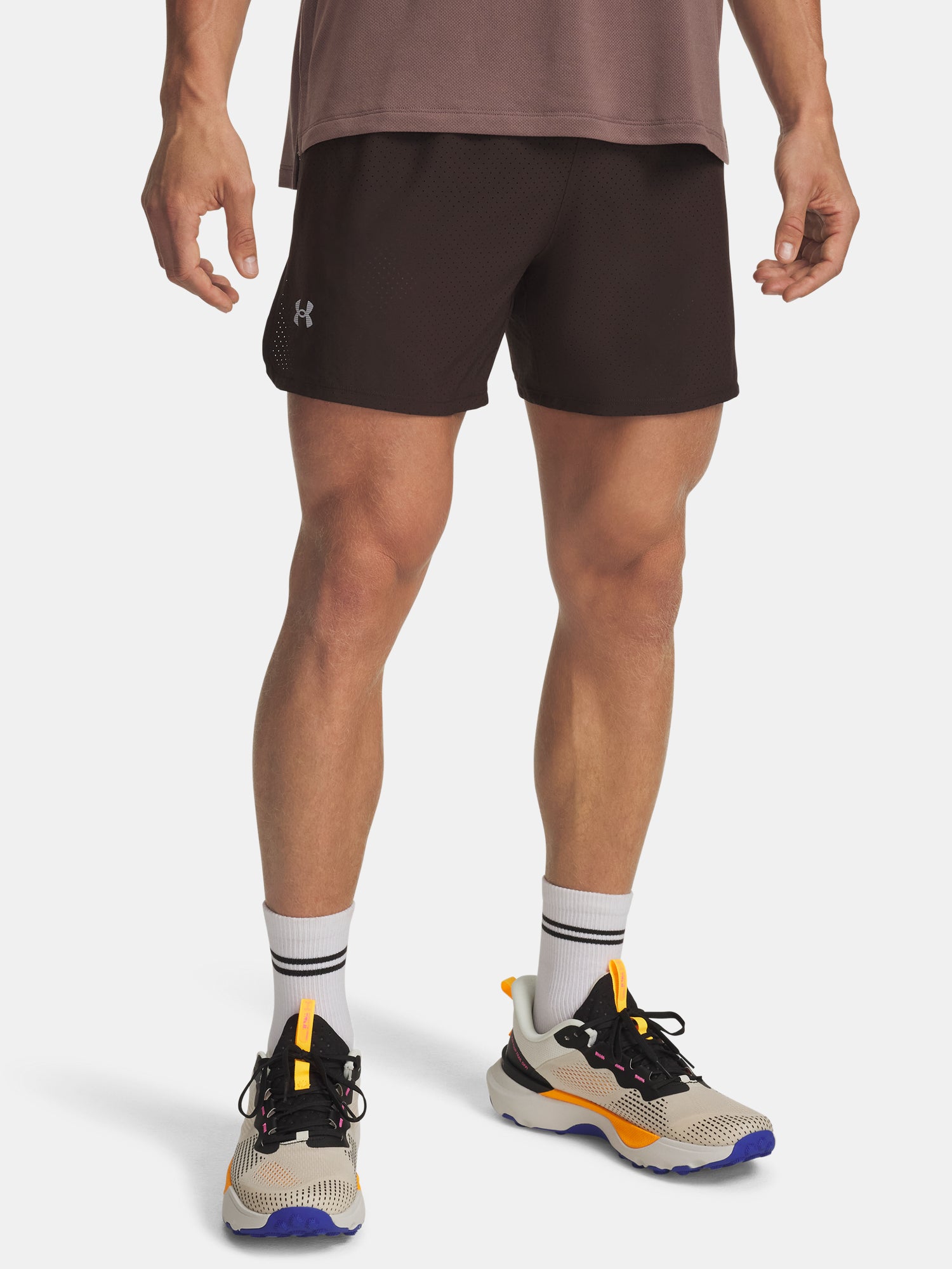 Férfi rövidnadrág Under Armour UA TRAIL RUN LAUNCH SHORTS-BRN