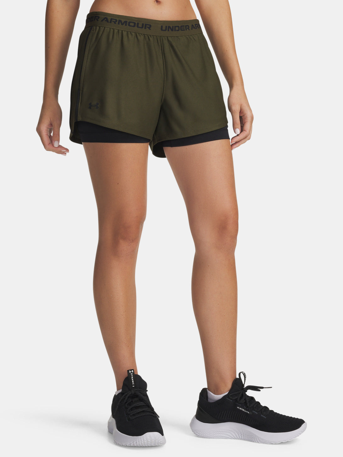 Under Armour Nõi rövidnadrág Tech Play Up 2in1 Shorts-GRN Short