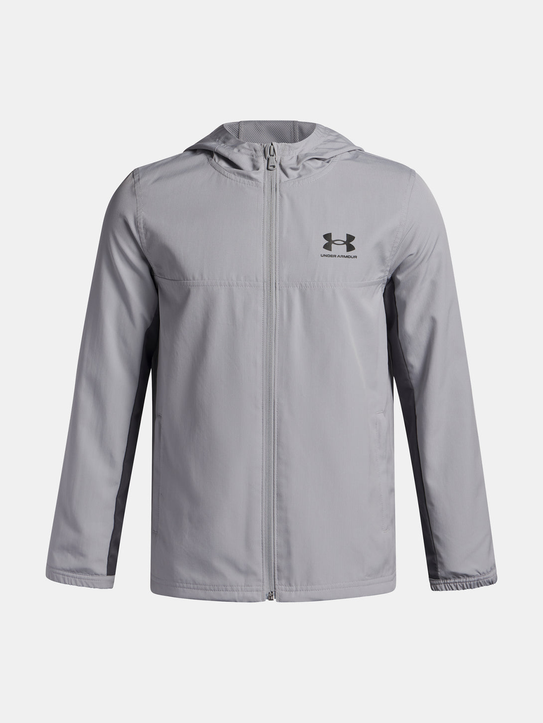 Under Armour Fiú dzseki UA B Rival Wvn Jacket-GRY Kabát