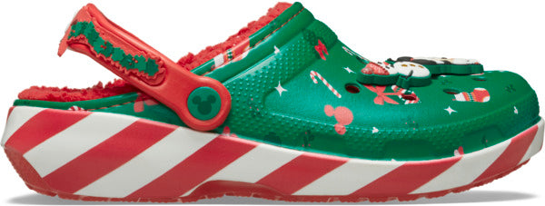 Crocs Mickey Xmas Lined Classic Clog Papucs