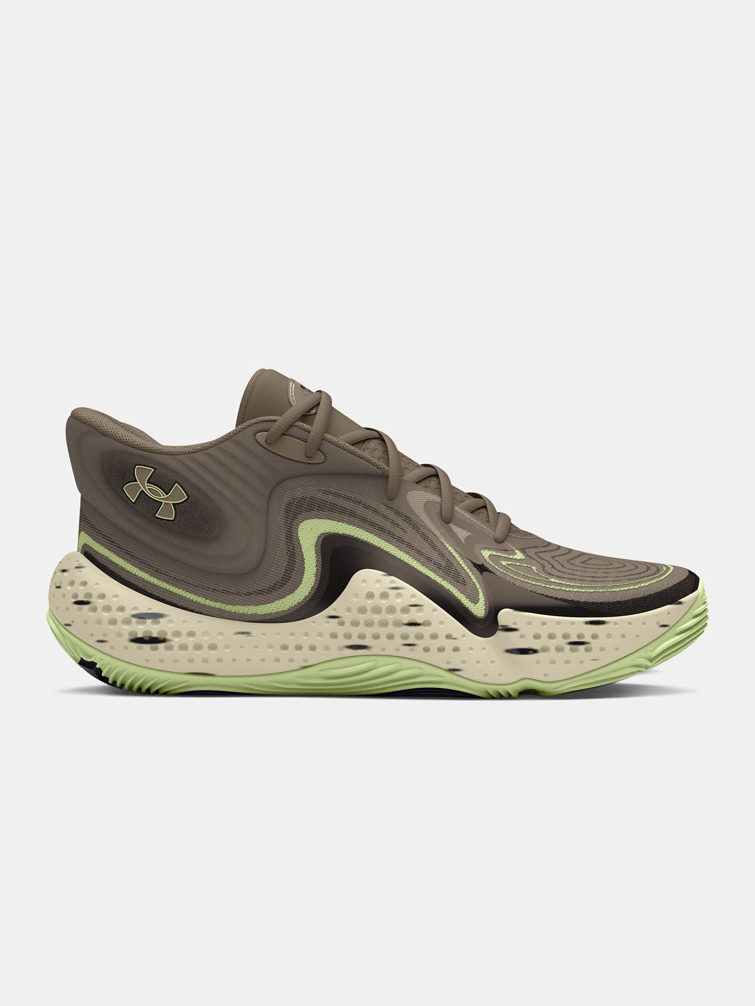 Under Armour Unisex cipõ UA Spawn 6 Mid CAMO Kosárlabdacipő