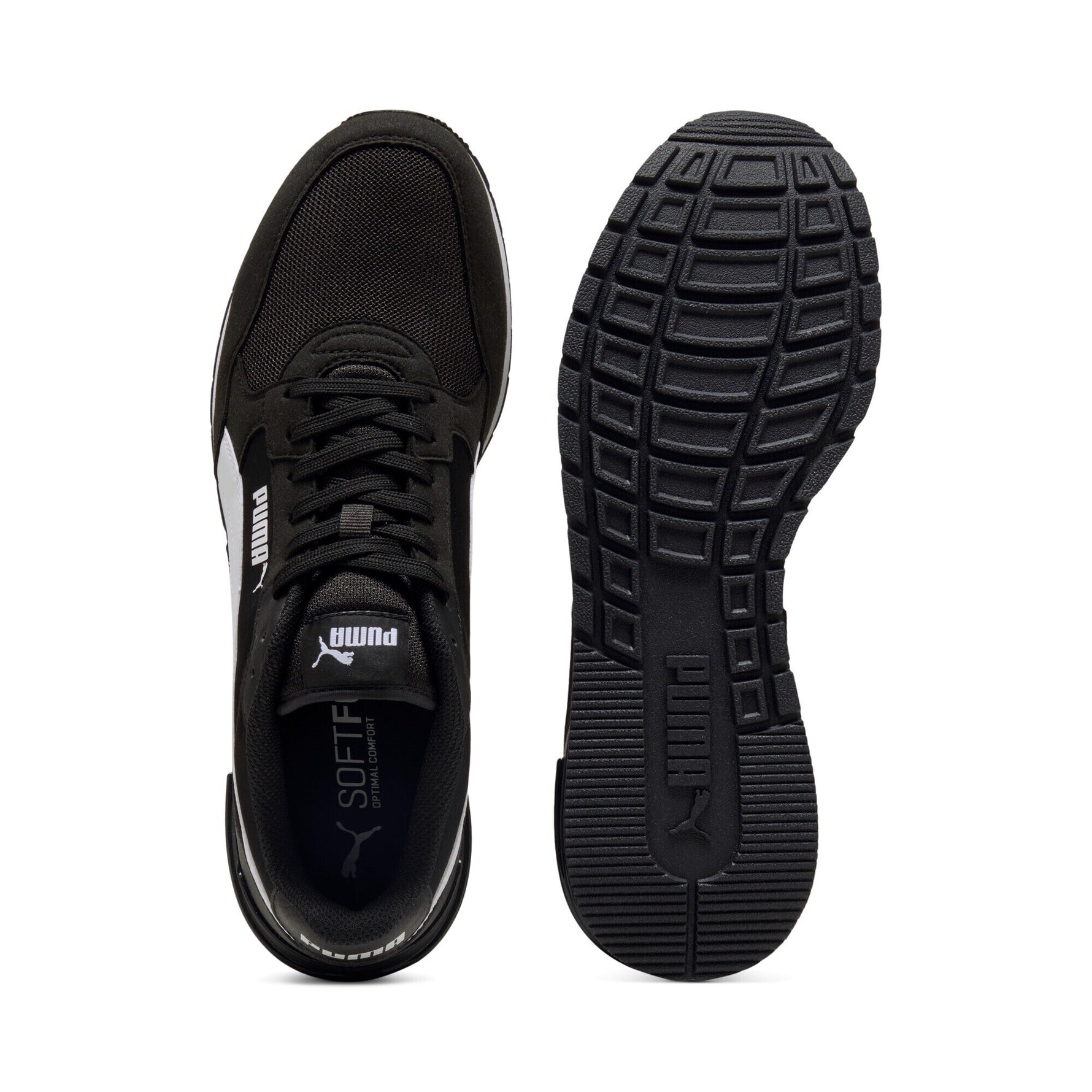 ST Runner v4 NL/ MESH PUMA Black-PUMA Wh (40474301) fekete utcai cipő