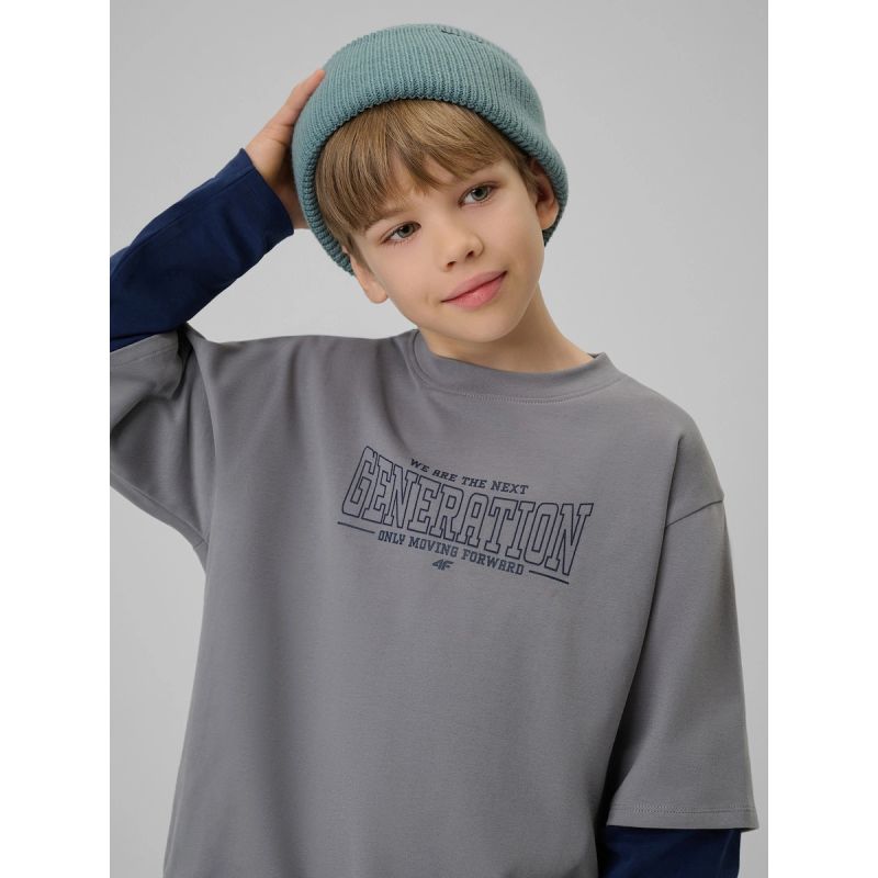 4f Boy's longsleeve loose with print gyerek