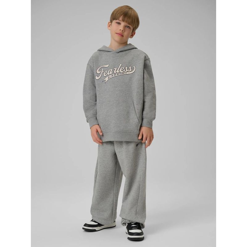 4F Boy's loose hooded sweatshirt 158/164 gyerek pulóver