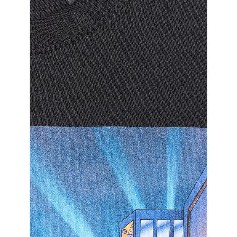 Boy's oversize T-shirt with print 4F gyerek 4FJRAW25TTSHM3061-20S