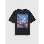 Boy's oversize T-shirt with print 4F gyerek 4FJRAW25TTSHM3061-20S