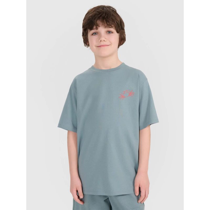 4f Boy's oversize T-shirt with print gyerek Póló 4FJWSS25TTSHM1914-46S