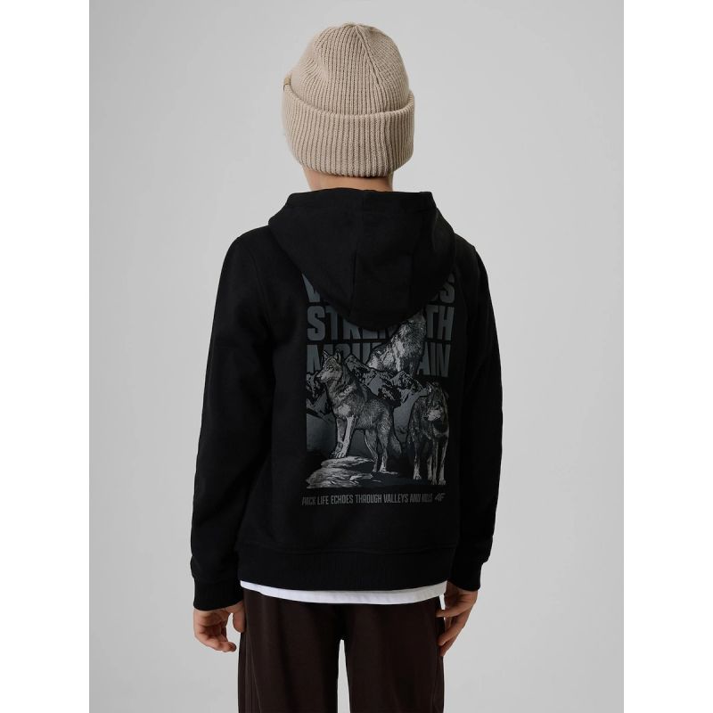 4F Boy's regular hooded sweatshirt gyerek kapucnis pulóver