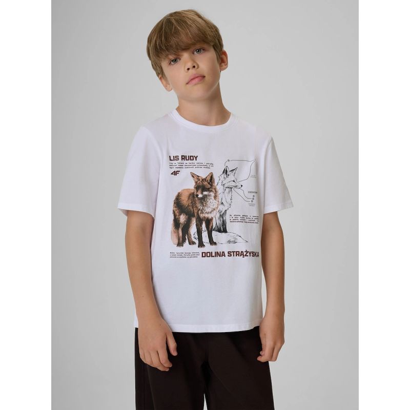 4F Boy's regular printed T-shirt gyerek póló 4FJKAW26TTSHM4452-10S