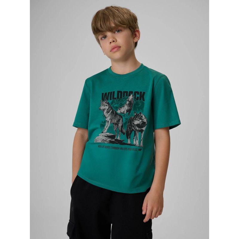 4F Boy's regular printed T-shirt gyerek póló 4FJKAW26TTSHM4455-46S