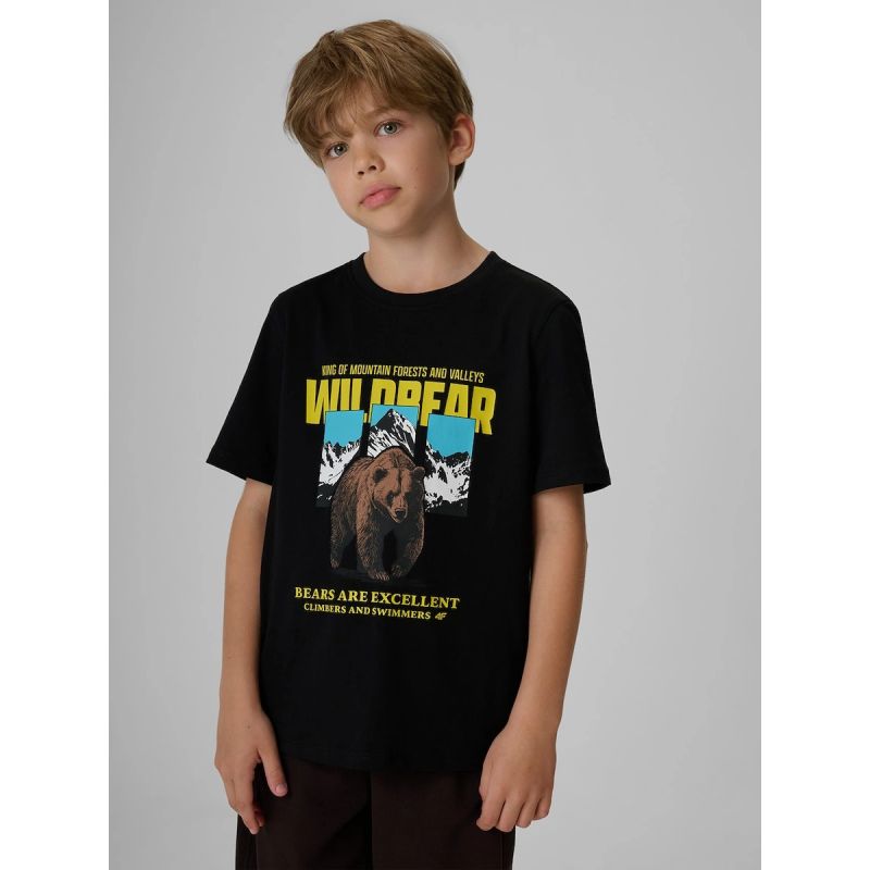 4F Boy's regular printed T-shirt gyerek póló 4FJKAW26TTSHM4456-20S