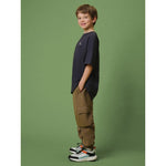 Boys' cargo sweatpants 4F gyerek