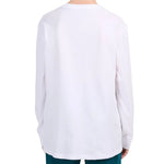 4F Boys’ Long-Sleeve T-Shirt M655 10S gyerek póló, fehér