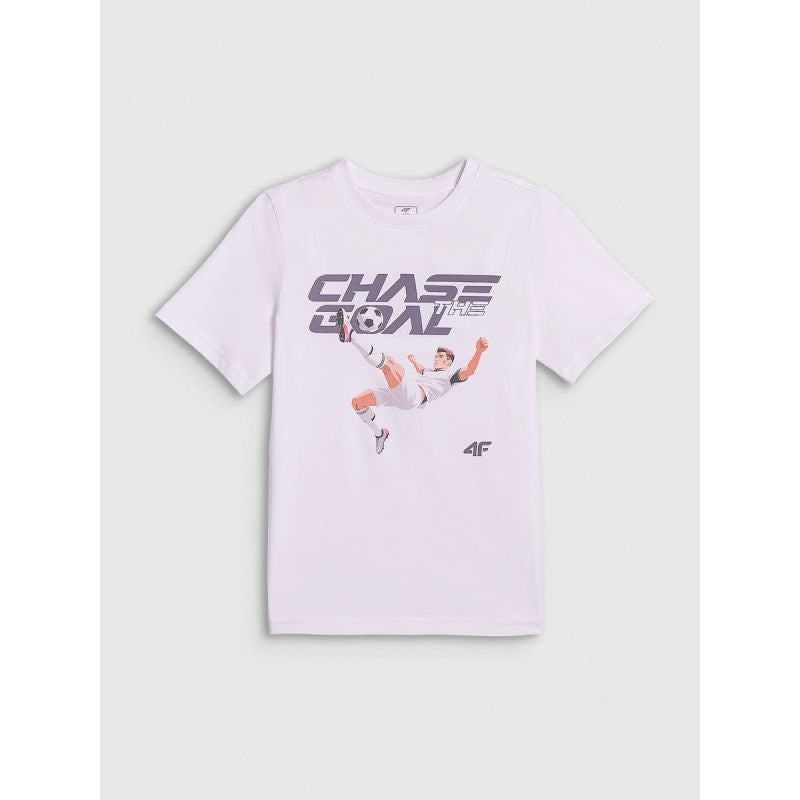 4F Boys' Regular-Fit Graphic T-Shirt gyerek póló