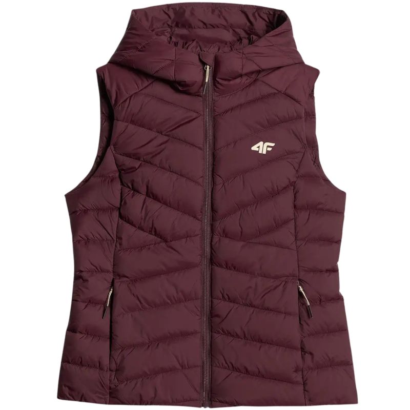 4F F372 Vest 60S női póló, bordó