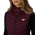 4F F372 Vest 60S női póló, bordó