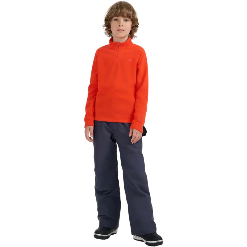 4f Fleece sweatshirt for boy M058 red gyerek 4FJWAW25UFLEM05862S