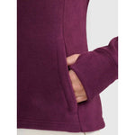 4F fleece with a hood, zip-up, női polár pulóver