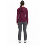 4F fleece with a hood, zip-up, női polár pulóver