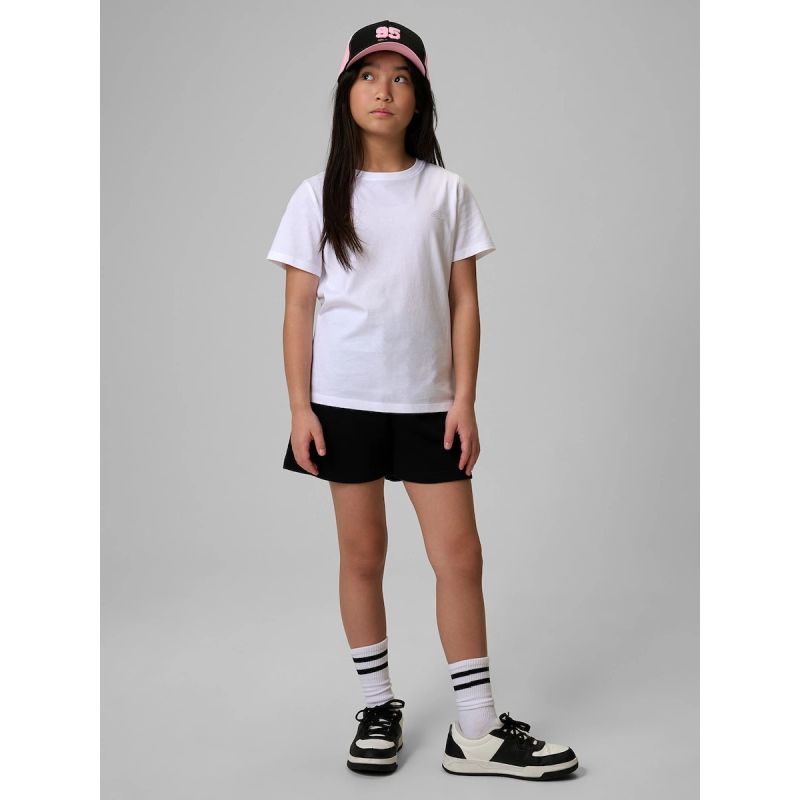 4F Girls’ Plain Regular-Fit T-Shirt gyerek póló