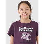 4F Girls' regular-fit printed T-shirt gyerek póló 4FJRSS25TTSHF2585-50S