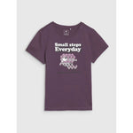 4F Girls' regular-fit printed T-shirt gyerek póló 4FJRSS25TTSHF2585-50S