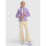 4F Girls’ Slim-Fit Fleece with Stand-Up Collar gyerek dzseki