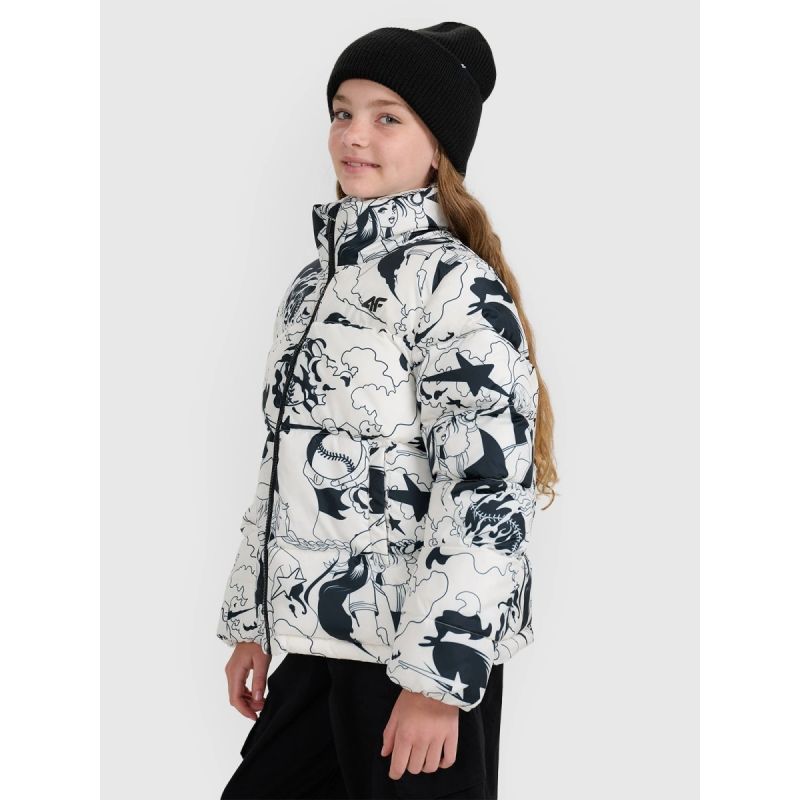 Girls' synthetic-filled down 4F 4FJRAW25TDJAF0748-11A gyerek kabát