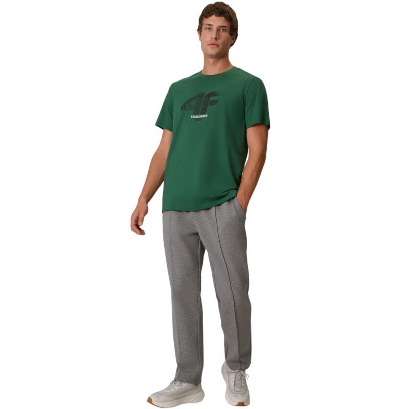 4F M3558 T-shirt, 41S férfi póló, zöld