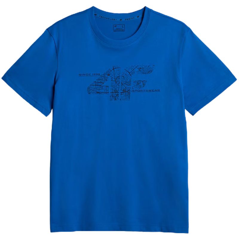 4F M3573 T-shirt, 33S férfi póló, kék