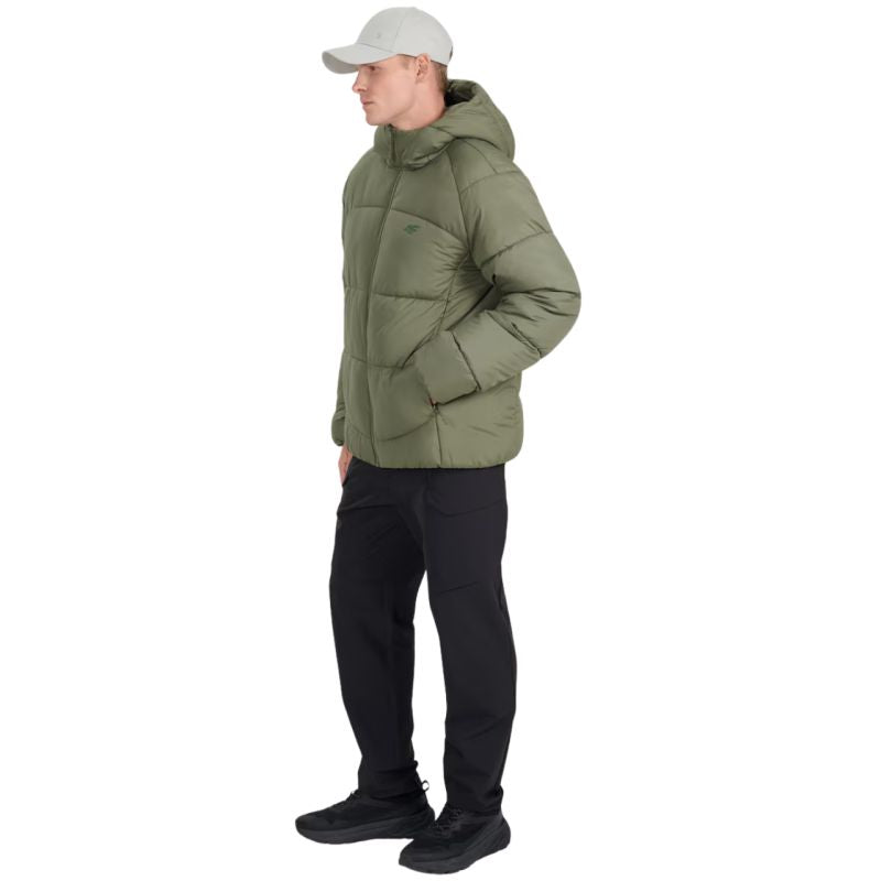4f Men's down jacket khaki férfi 4FRAW25TDJAM070843S