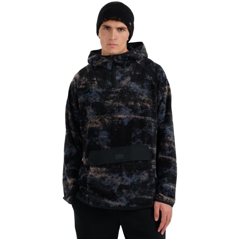 4f Men's fleece sweatshirt M427 multicolor allover férfi 4FWAW25TFLEM42790A