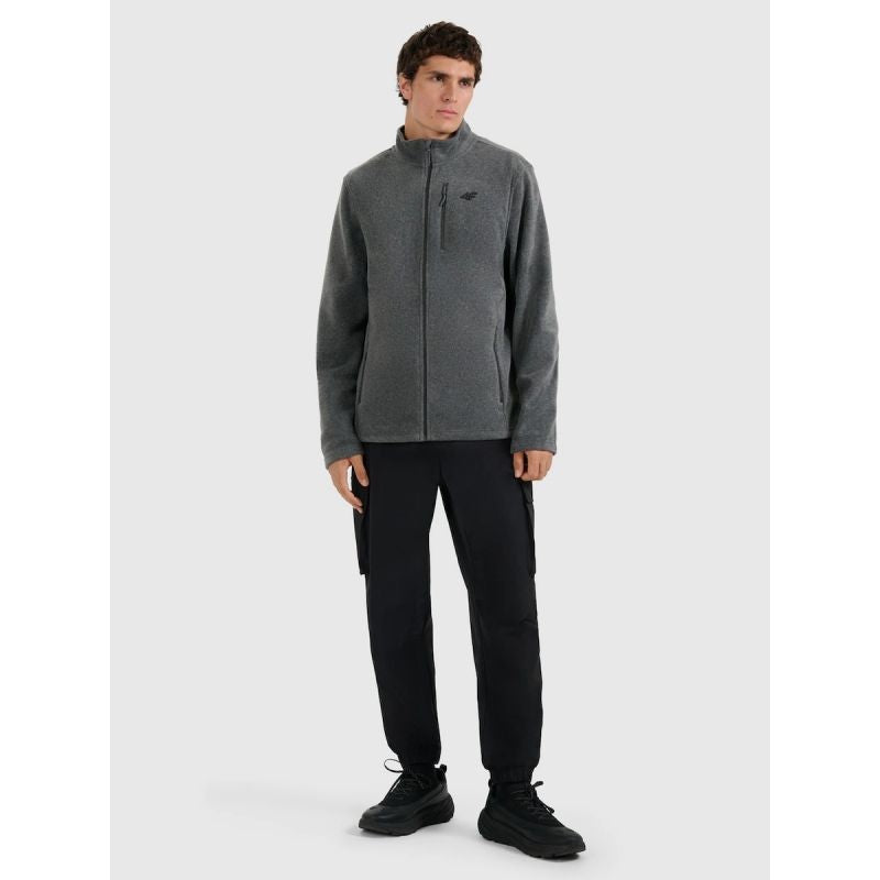 4F Men's Regular Fit Fleece with Stand-Up Collar 3xl férfi dzseki 4FRMM00TFLEM435-23M