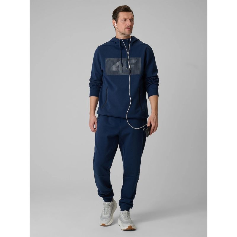 4F Men's regular hooded sweatshirt férfi pulóver 4FRSS26TSWSM2975-31S