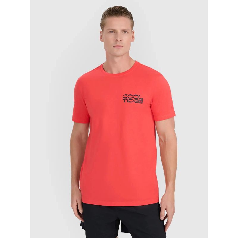 Men's regular printed T-shirt 4F 4FWSS25TTSHM1984-63S férfi póló
