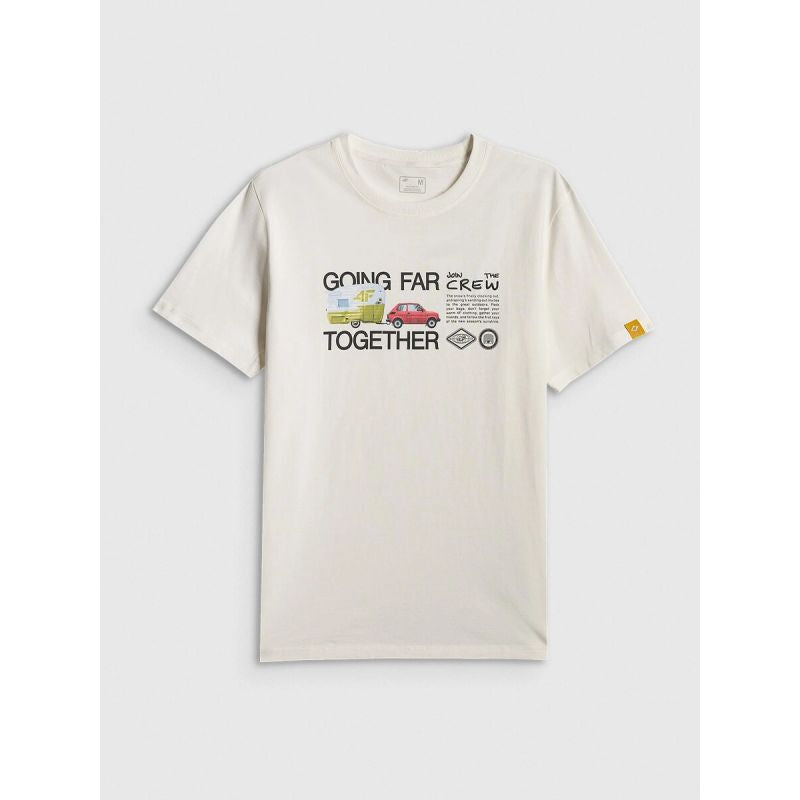 4F Men's regular printed T-shirt férfi póló 4FRSS26TTSHM3810-11S