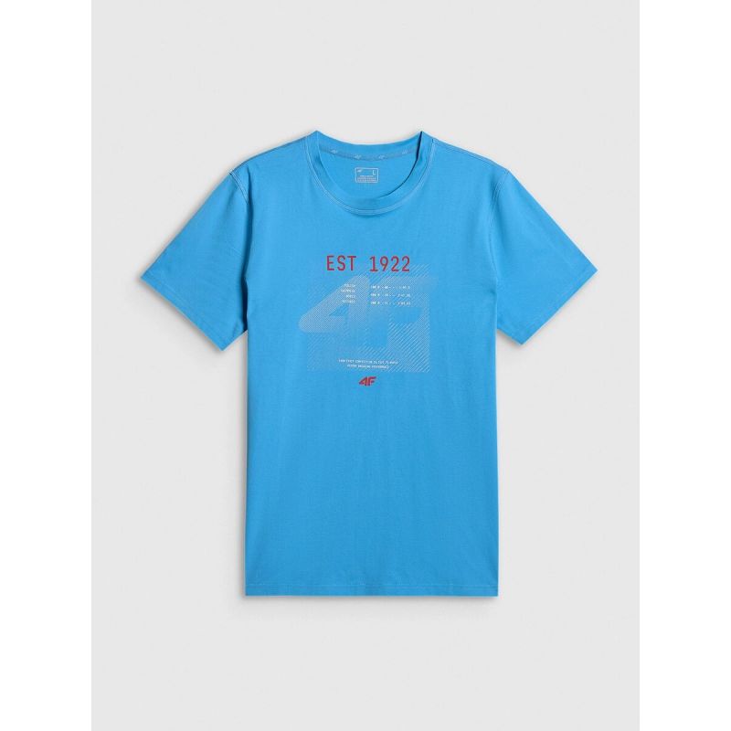 4F Men's regular printed T-shirt férfi póló 4FRSS26TTSHM4039-33S