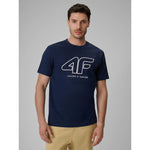 4F Men's regular T-shirt with logo férfi póló