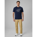 4F Men's regular T-shirt with logo férfi póló