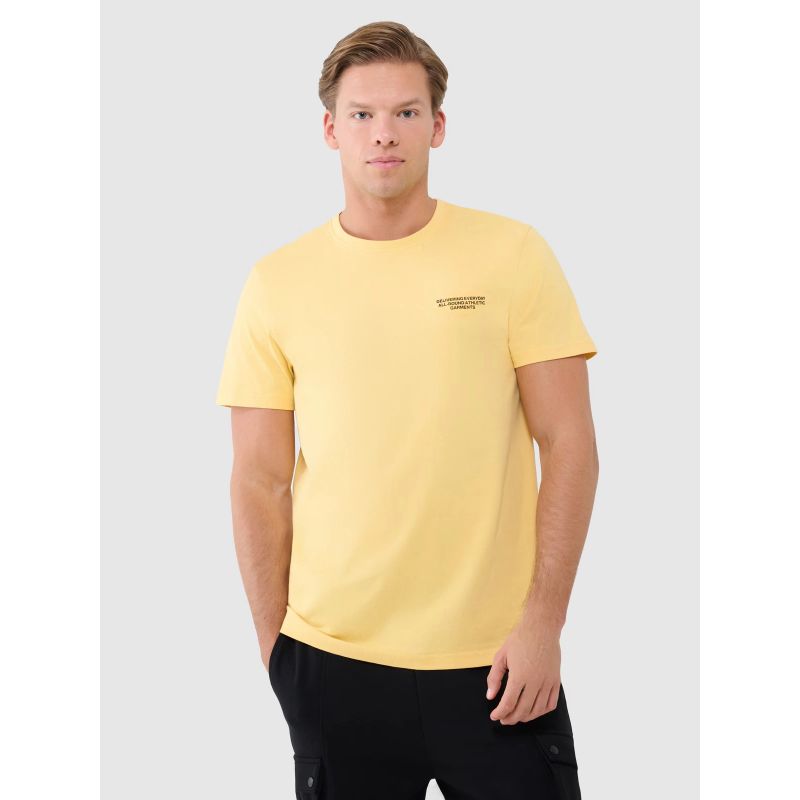 4f Men's regular T-shirt with print férfi Póló 4FWSS25TTSHM1974-71S