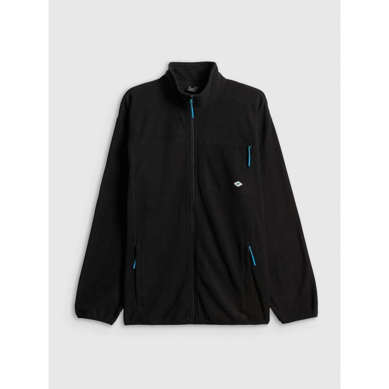 4F Men's relaxed fleece with stand-up collar férfi