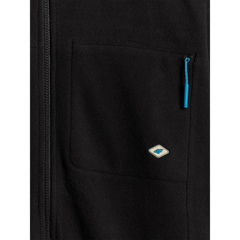 4F Men's relaxed fleece with stand-up collar férfi
