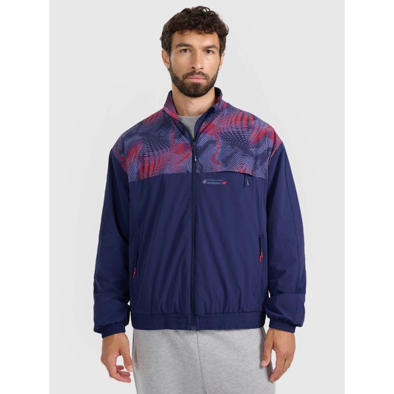 Men's sweatshirt without hood 4F férfi pulóver 4FRAW25TSWSM2483-31S
