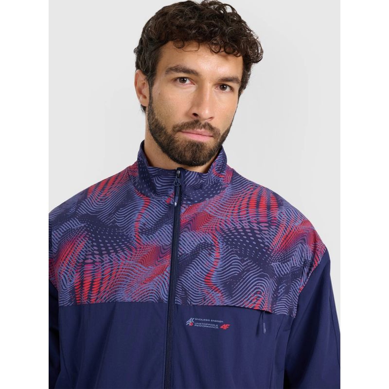 Men's sweatshirt without hood 4F férfi pulóver 4FRAW25TSWSM2483-31S