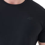 4F Men's T-shirt M1785 deep 20S fekete férfi 4FWSS26TFTSM178520S