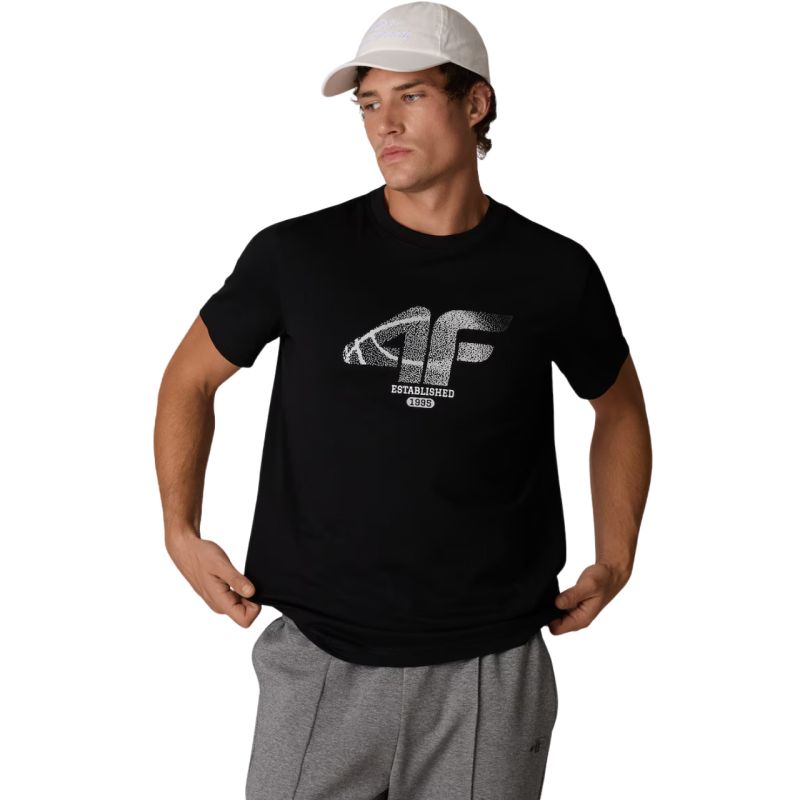 4F Men’s T-Shirt M3558 Deep 20S póló, fekete