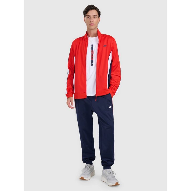 4F Men's zip-up sweatshirt without hood férfi pulóver 4FRAW25TSWSM2459-62S